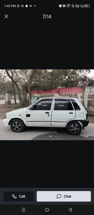 Suzuki mehran vxr 20008  colour white