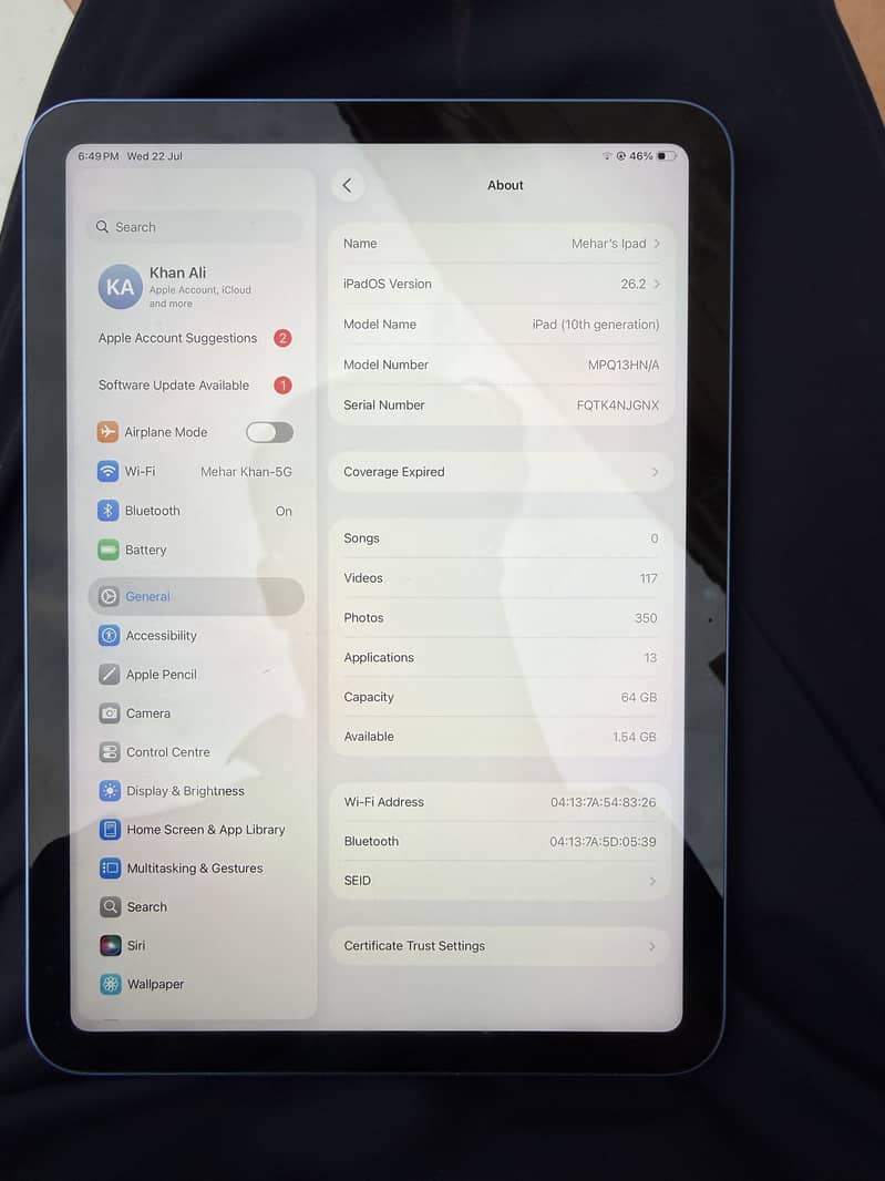 Ipad (10th generation) 0