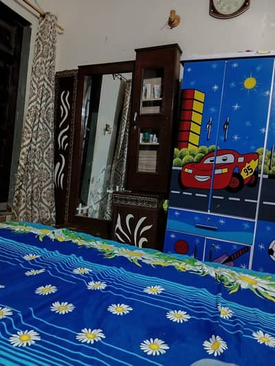 Furniture wooden Complete (01 year used) contact 03170234323