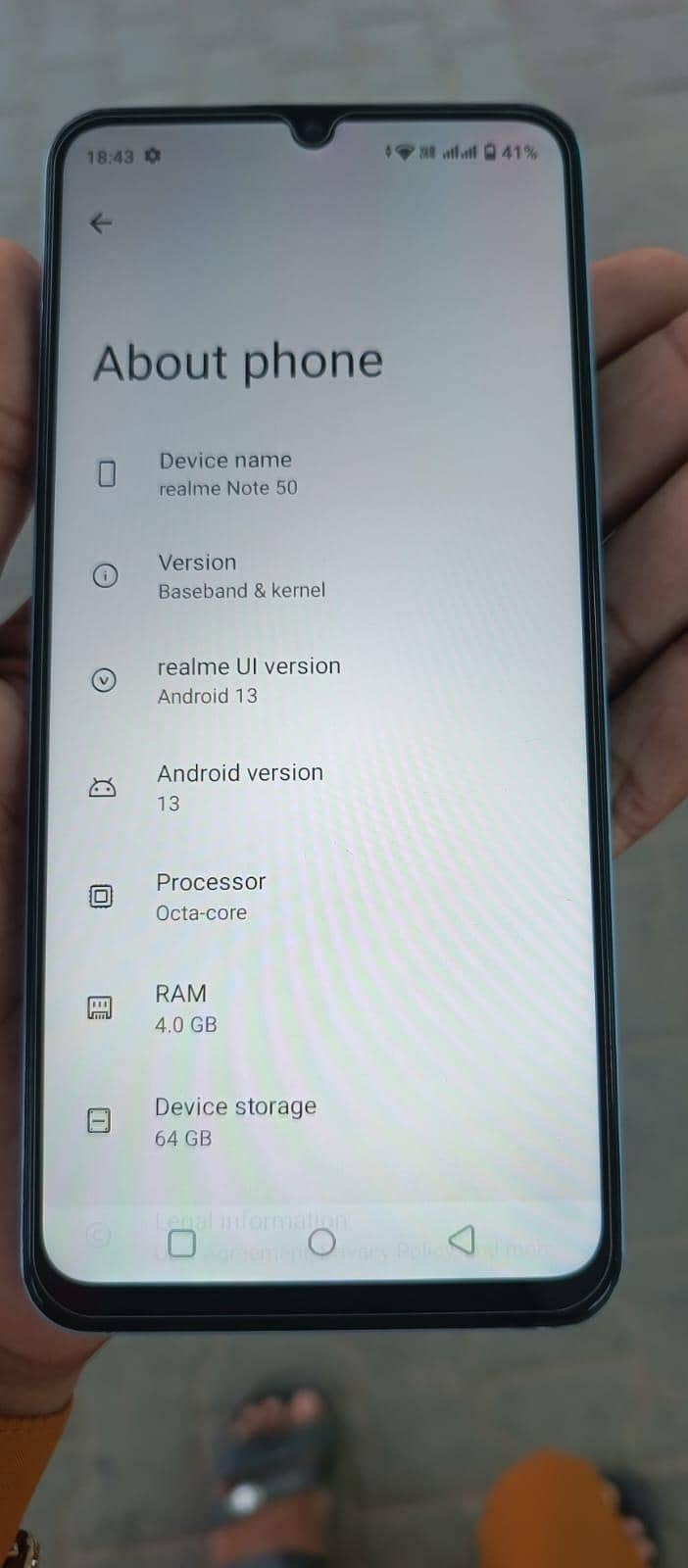 Realme Note 50 0