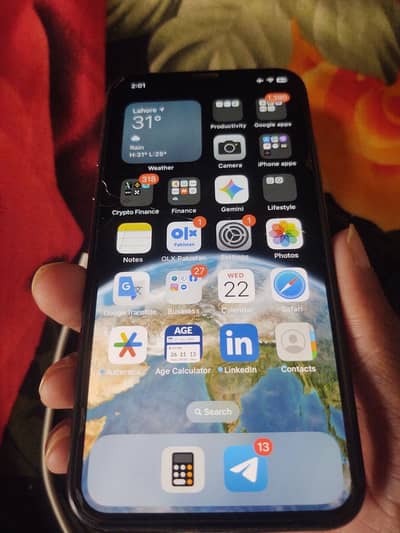 iPhone X Black (Non PTA) — With Back Cover