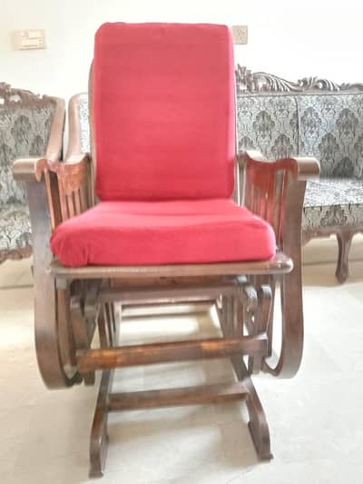wooden rocking chair