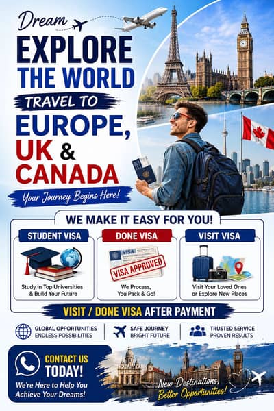 Europe, UK & Canada Visa Services | Student & Visit Visa