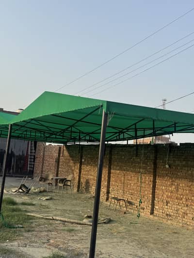 6 car space Iron shade with imported TARPAL