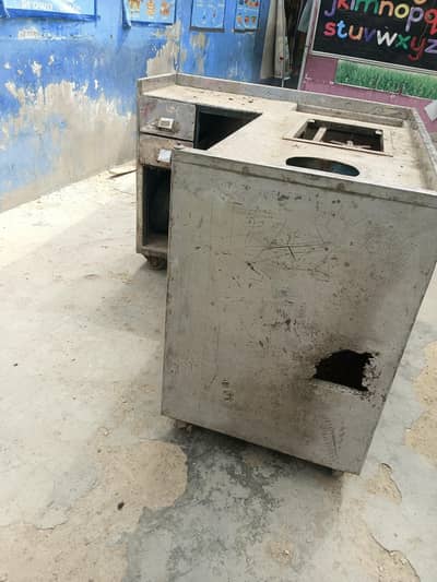 Used Stainless steel Chai, Tea, Biryani, Fast Food Counter For Sale