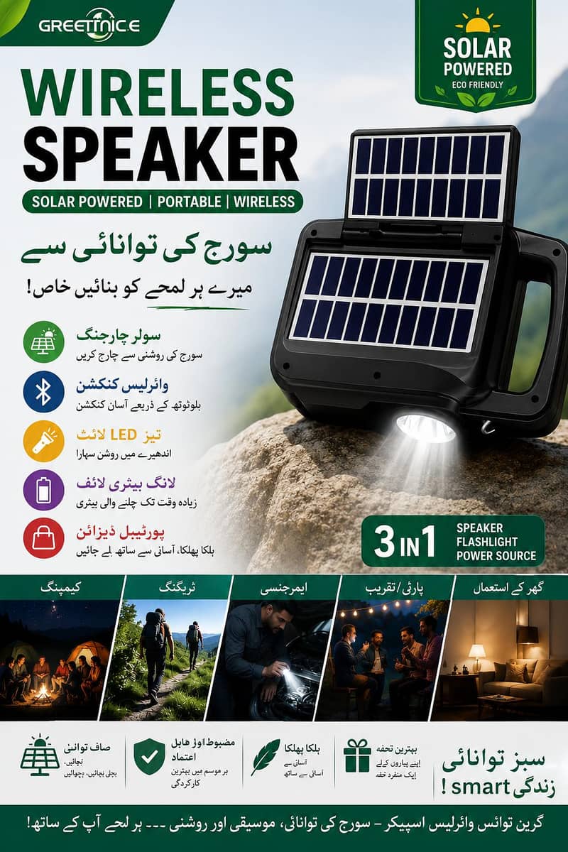 Soolar Wireless speaker 0