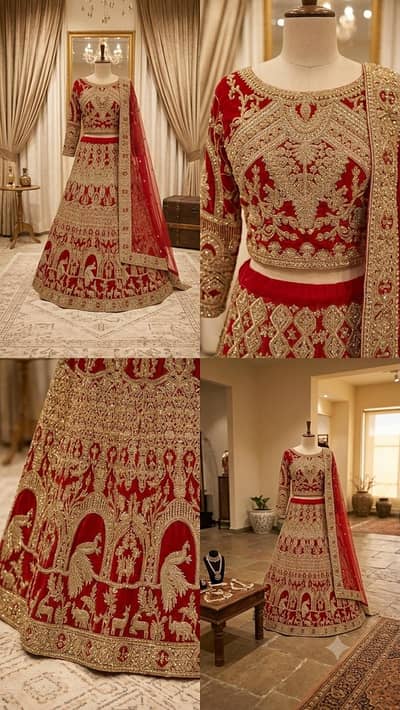 designer wedding dress, bridal lehnga, designer lehnga