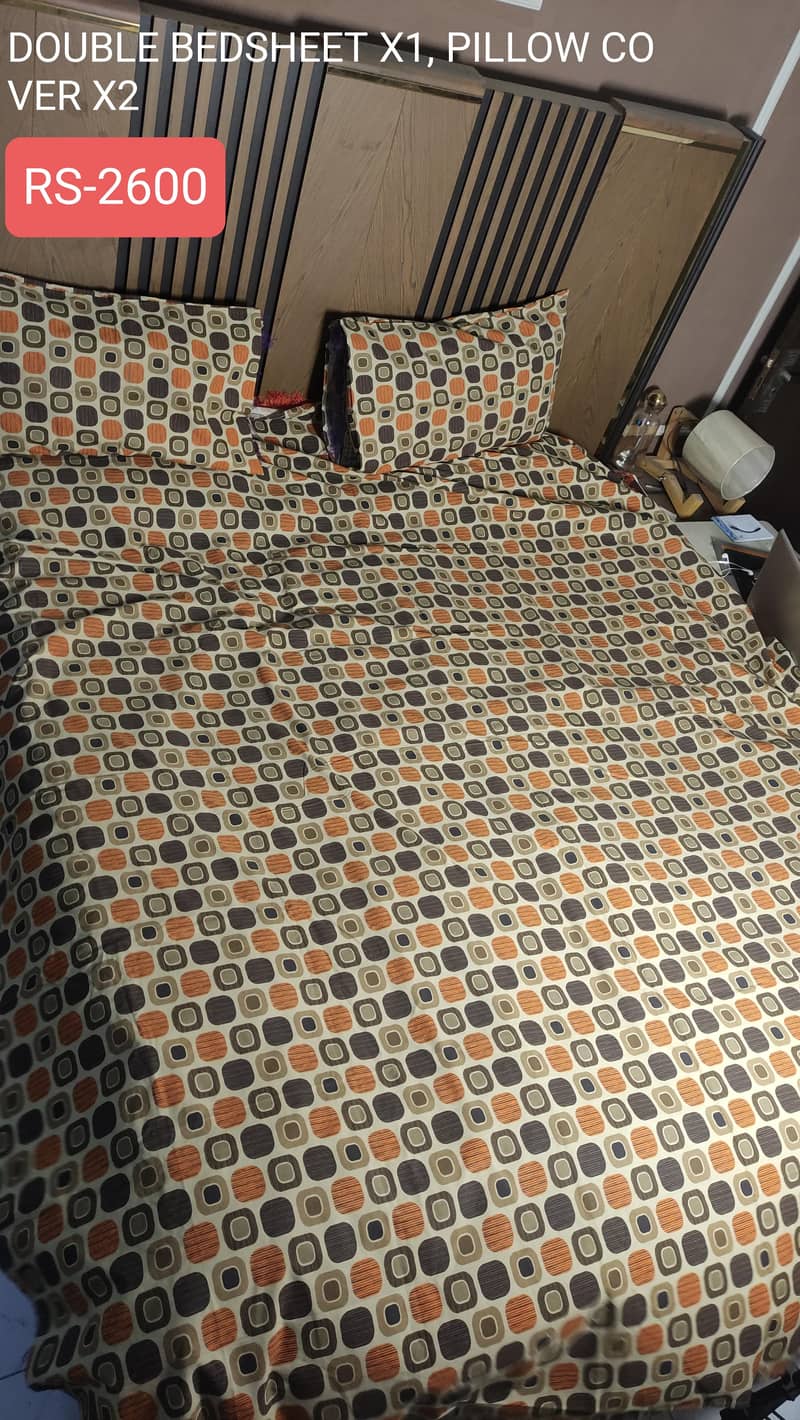 2 Fancy Multani Bed Sheet Set 2