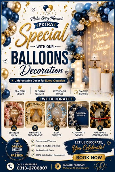 balloons decoration 10rupy fee balloon