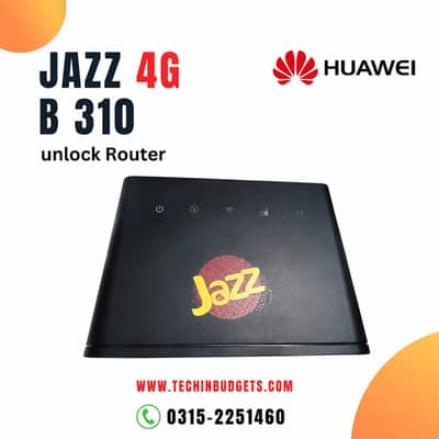 JAZZ 4G/5G SPEED ALL SIM WORKING ROUTER ZONG TELENOR UFONE SUPPORTED