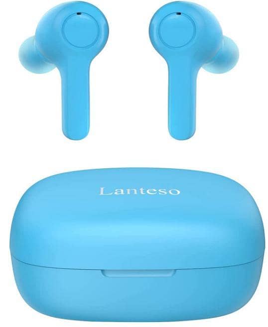 Lanteso True Wireless Earbuds, Bluetooth Earbuds with Mics Clear Call Touch Control Bluetooth Headphones with Bass Sound in Ear Earphones for Music,Home Office