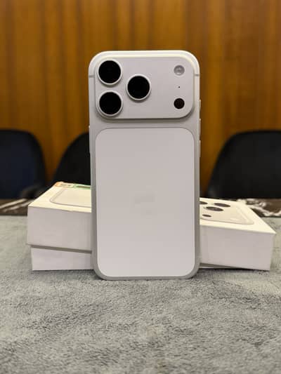 IPHONE 17 PRO 256 GB PTA APPROVED SILVER WHITE 2 years warranty