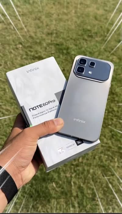 Infinix note 60pro 8GB 256GB 1mont use complete box all assers