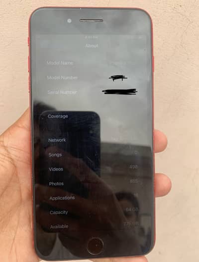 iPhone 8+ red product