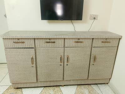 single bed with divider cabinet and master molty foam mattress