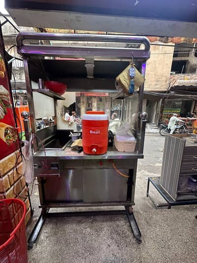 burger and shawarma counter
