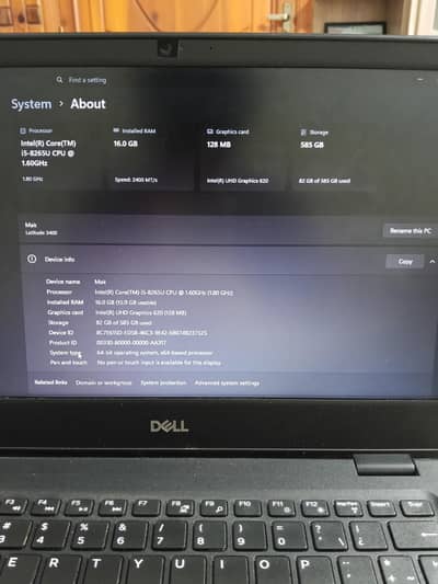 Dell latitude 3400 i5 8th generation