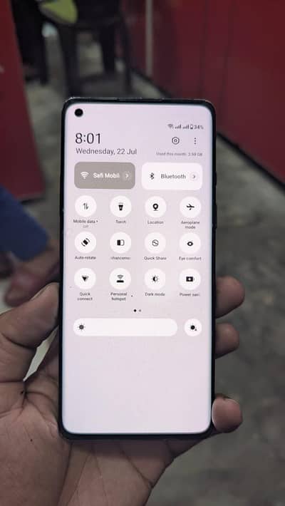 One Plus 8 (Rs. 33,000). Original Display. No line . No shade