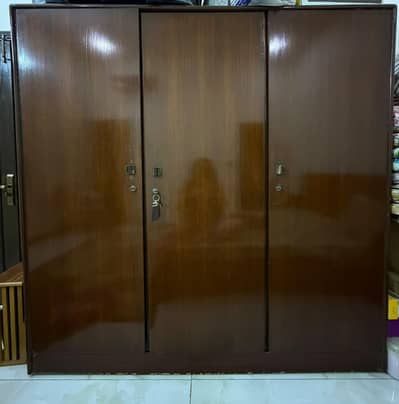 wooden wardrobe
