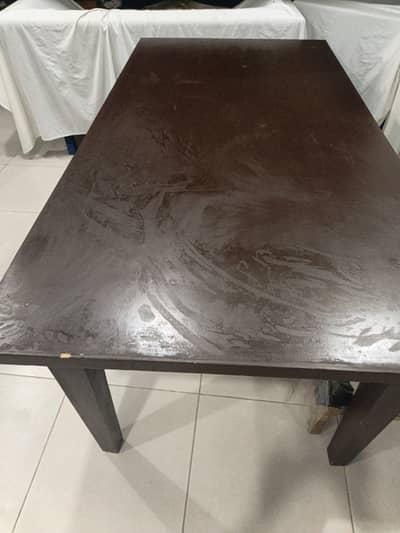 6 Seater Solid Wood Dinning Table + 6 Chairs Islamabad