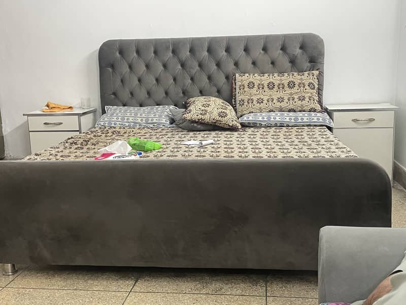 Bed with side table 1