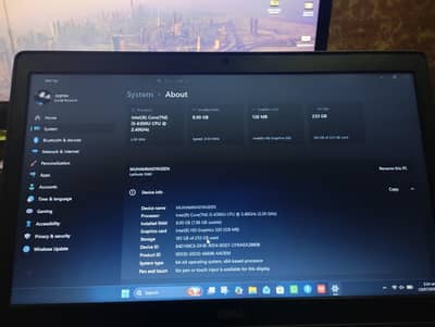 Dell core i5 6th generation 8 gb ram  256 SSD