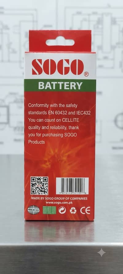 SOGO BATTERY 6V 4.5A FOR CHARGING FAN AND LIGHT