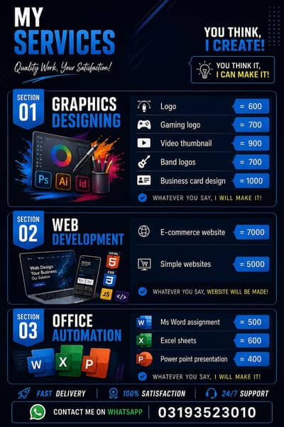 I am a professional web developer and graphics designer and automation
