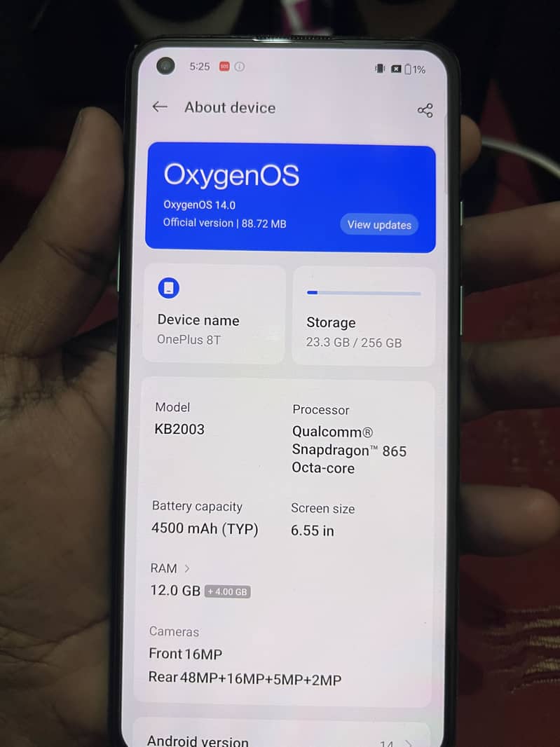 One plus 8t 0