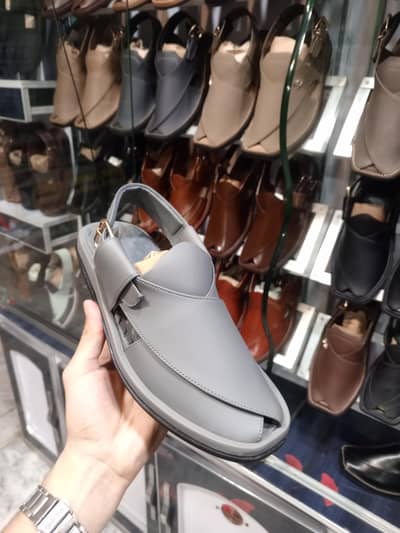 Premium Grey Charsaddwal Chappal – Soft Comfort Edition