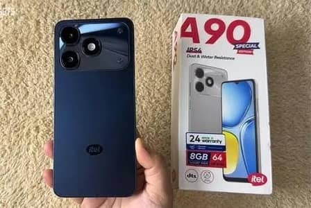 Itel A90 Limited Edition 8+64 6month wranty box charger