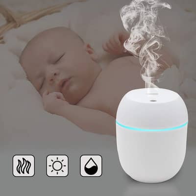 3 in 1 Air Humidifier & Essential Oil Aroma Diffuser with LED Light