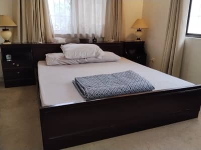 King Bed with Side Tables – Excellent Condition - custommade& polished