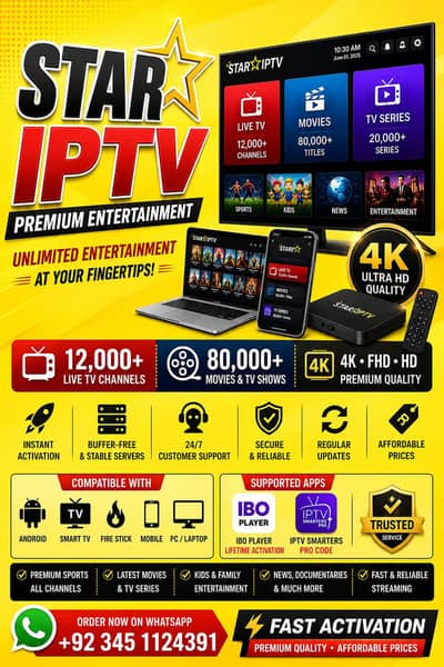 Star IPTV – Live TV, Movies & Series