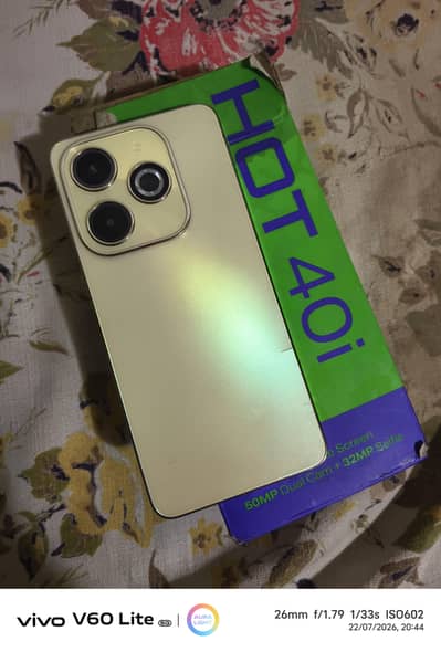 Infinix Hot 40i 8+8/256GB With box Only