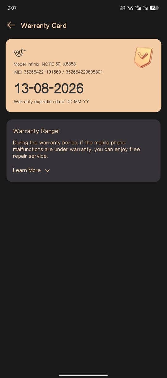 Infinix Note 50 6