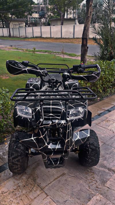 ATV 110 CC With Reverse Gear Black Spider Addition Self Start