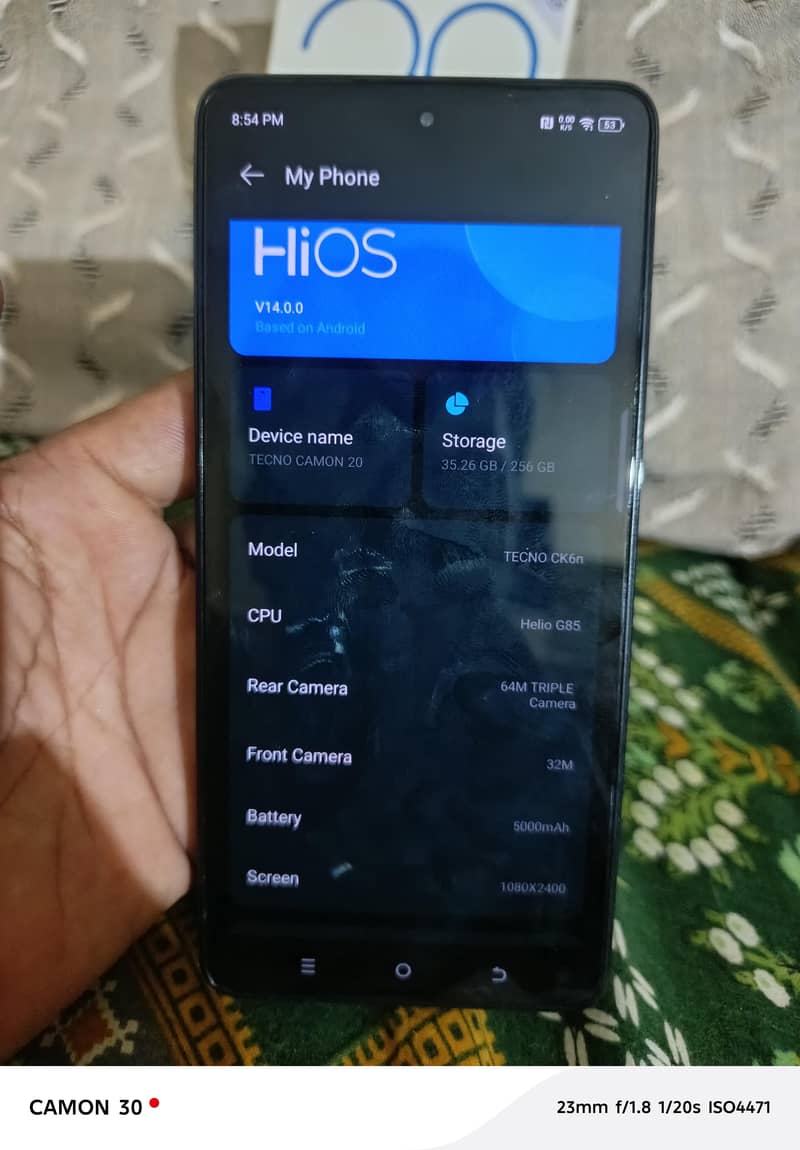 Tecno CAMON 20 1
