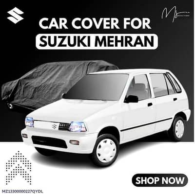 Suzuki Mehran Car Cover Silver Spray Waterproof