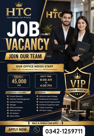 Job available for male and female