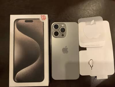 IPhone 15 pro max dual sim PTA approved FULL BOX with purchase slip