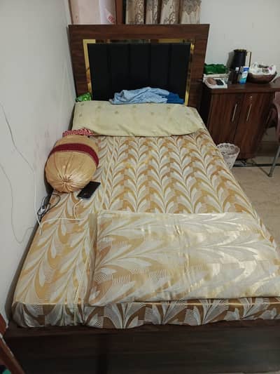 Bed with mattress