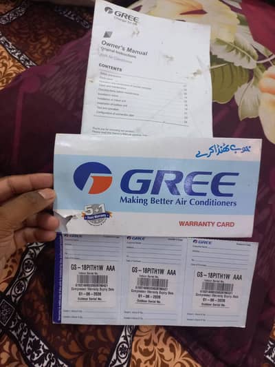 Gree inverter Ac for sale all ok new condition
