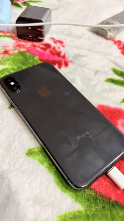 iphone x PTA APPROVED black color 64GB