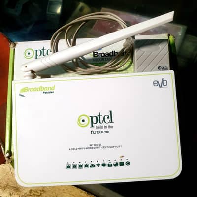 ptcl broadband ADSL2+WIFI MODEM WITH EVO SUPPORT.