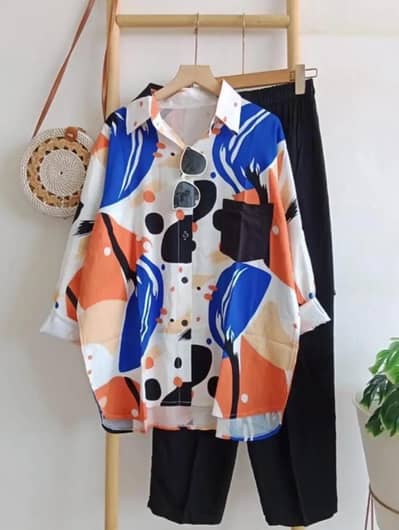 womens printed cotton suit