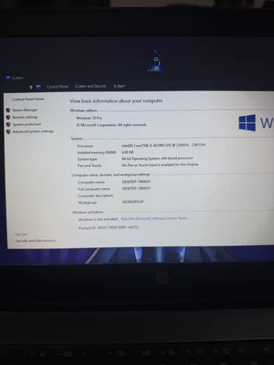 HP CORE i5 4th generation