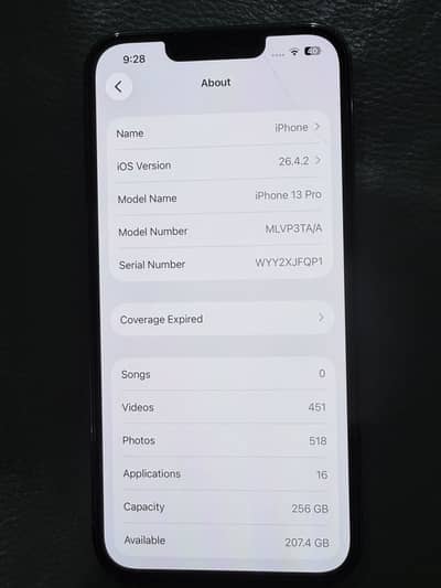 Ipon 13 pro blu color