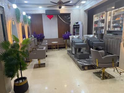 Running Luxury Parlour / Saloon for sale with Solar