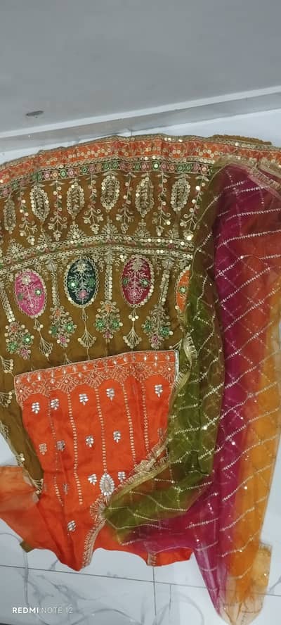 3 pc mehndi lehnga, wedding formal lehnga
